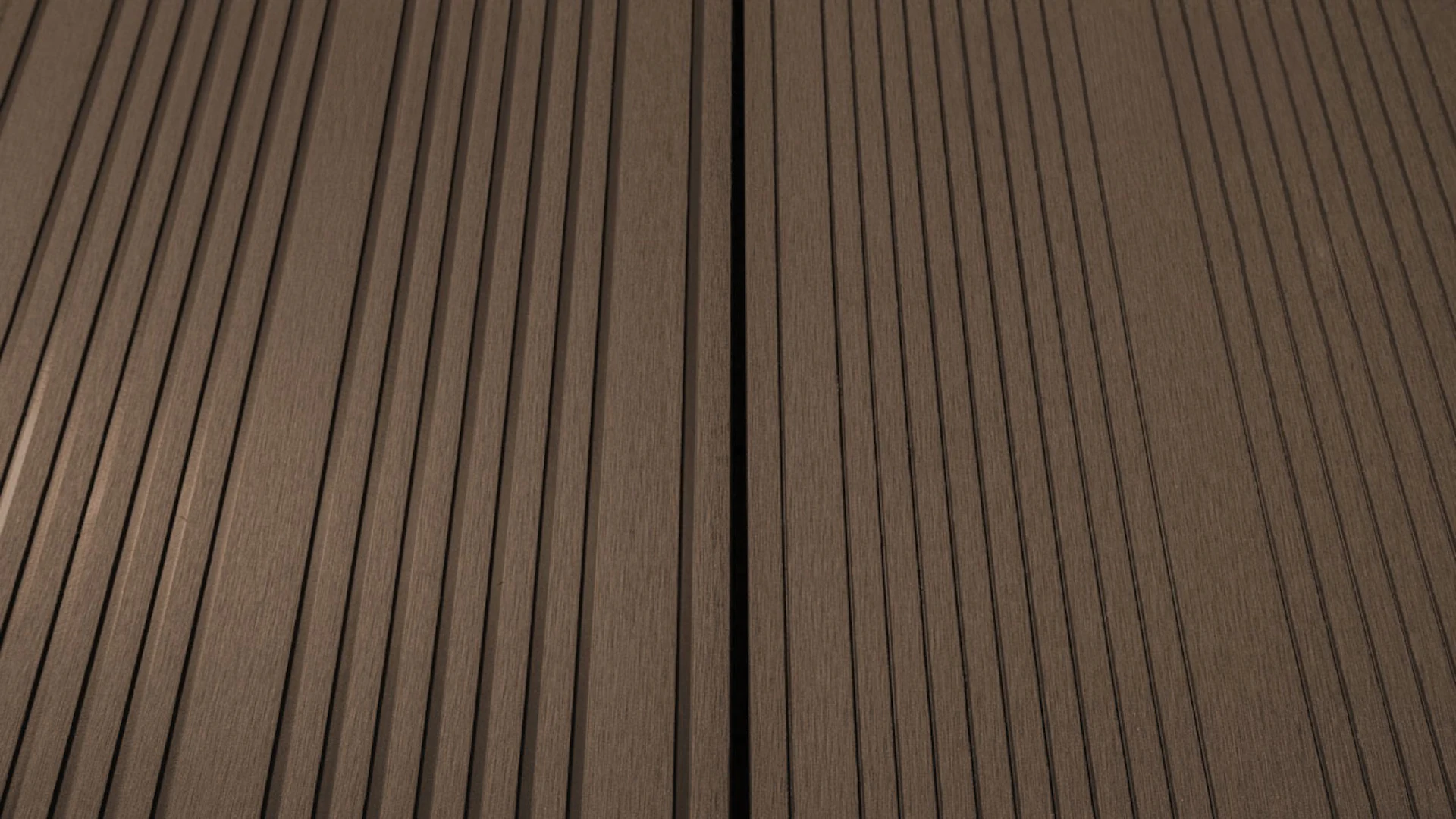 planeo TitanWood - XL hollow composite decking Sheet 4m marrone scuro