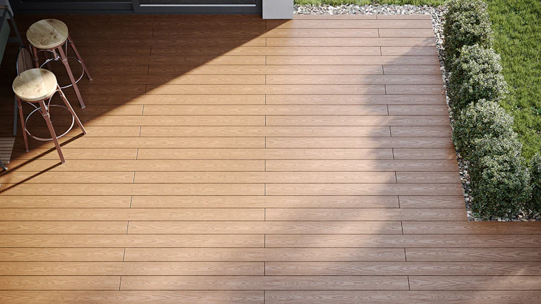 planeo TitanWood - tavola massiccia marrone scuro anticato invecchiato/spazzolato