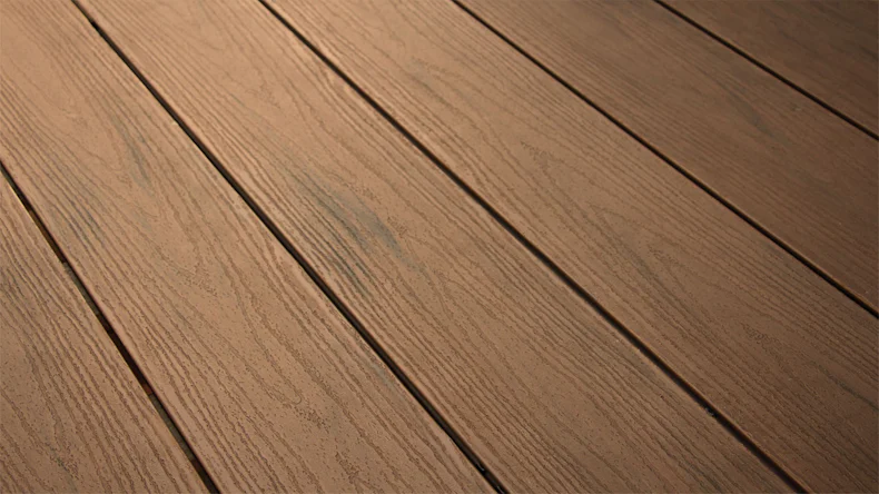 planeo TitanWood - lame massive 4m brun foncé vieilli/brûlé