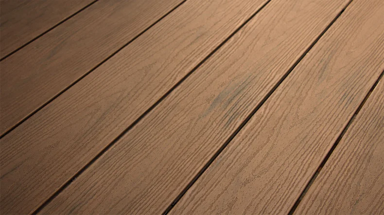 planeo TitanWood - lame massive 4m brun foncé vieilli/brûlé