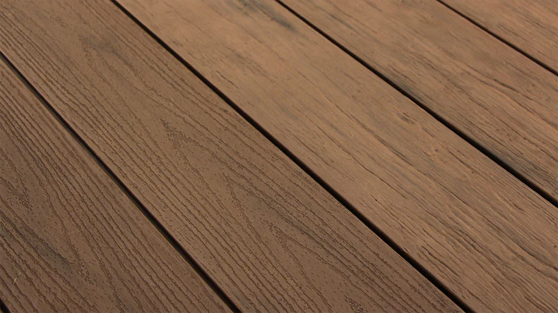 planeo TitanWood - lame massive 4m brun foncé vieilli/brûlé