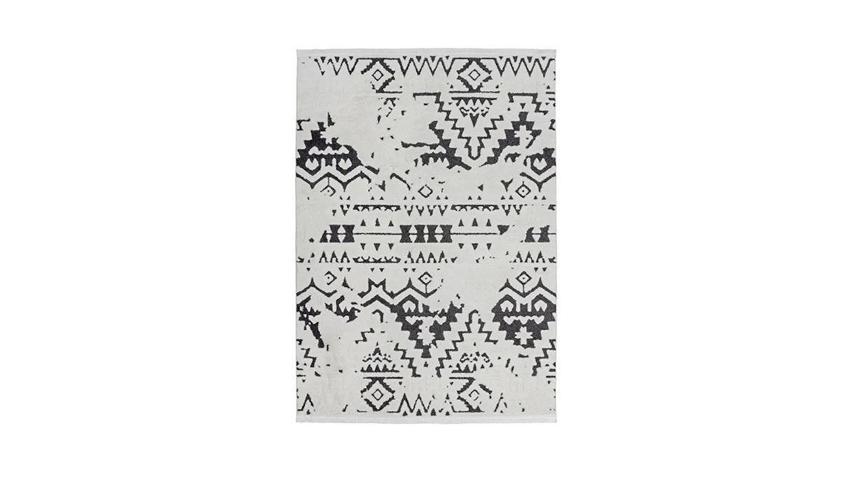 tappeto planeo - Agadir 110 bianco / nero 80 x 150 cm