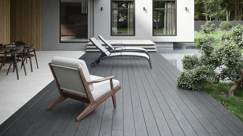 Komplett-Set TITANWOOD Massiv dunkel-grau Antik gealtert