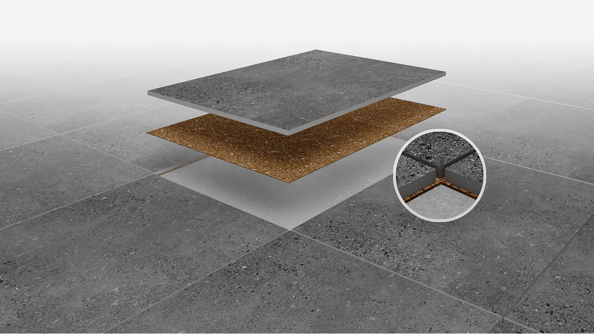 planeo DIYtile floor tiles concrete - 30 x 60 x 12.5 cm Basalt PT