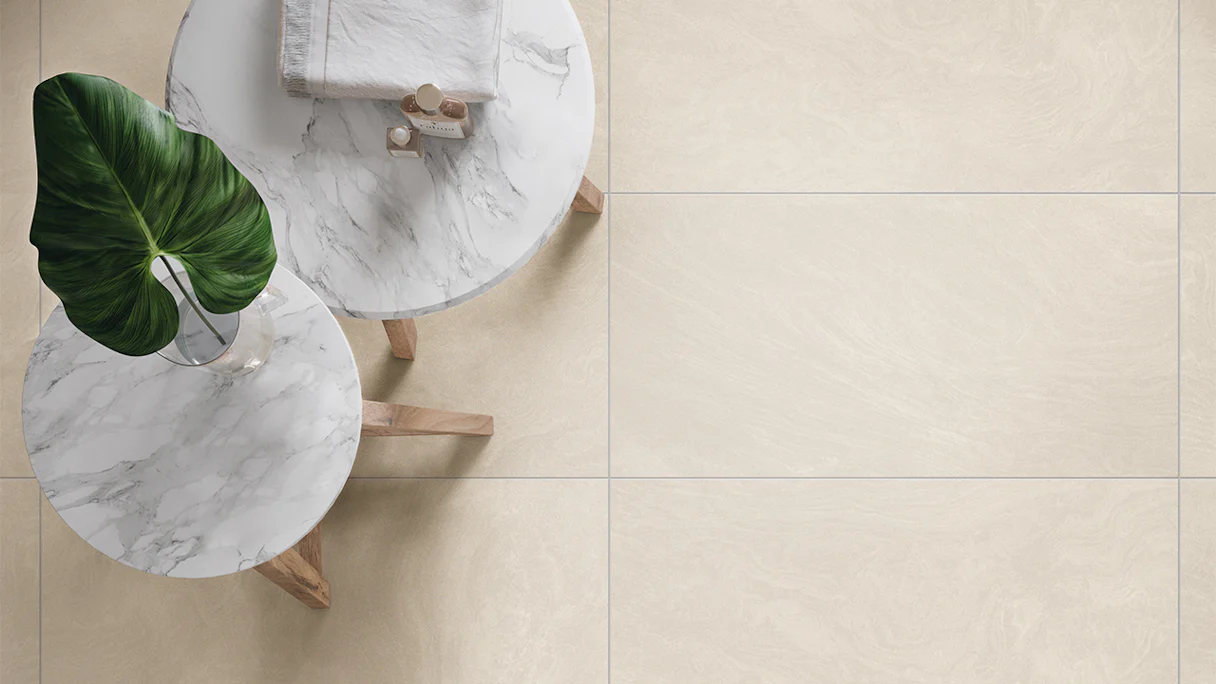 planeo DIYTile carrelage de sol en marbre - 45 x 90 x 12 cm Beige PT