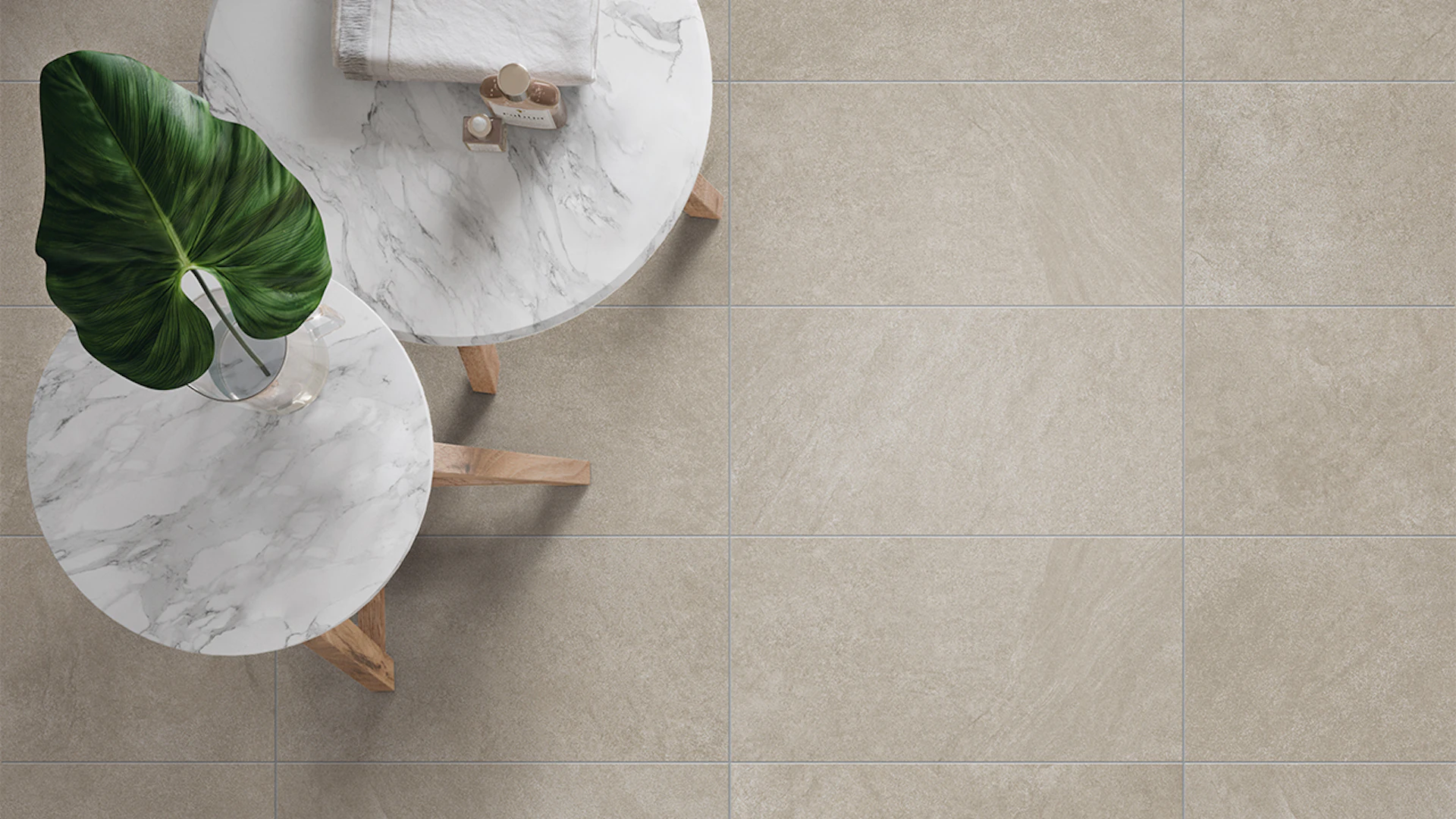 planeo DIYtile floor tiles slate - 30 x 60 x 12 cm pebble grey PT