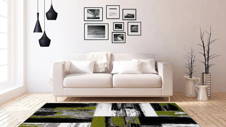 planeo Teppich - Dominica - Roseau Grün 200 x 290 cm