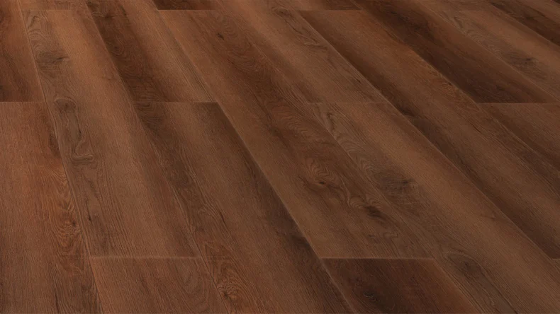 planeo Klick Vinyl - Rigid Object Mittelbraun Eiche | Trittschalldämmung integr. (DPR-2911)