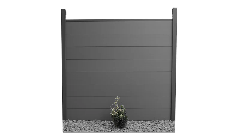 planeo XL - Gartenzaun Quadratisch Grau