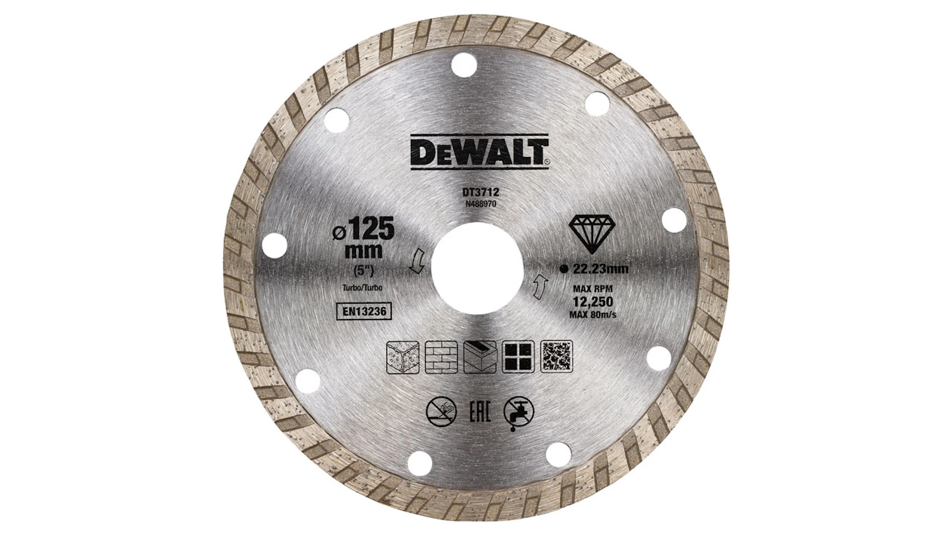 Disque diamanté DeWalt Eco1 Turbo 125mm