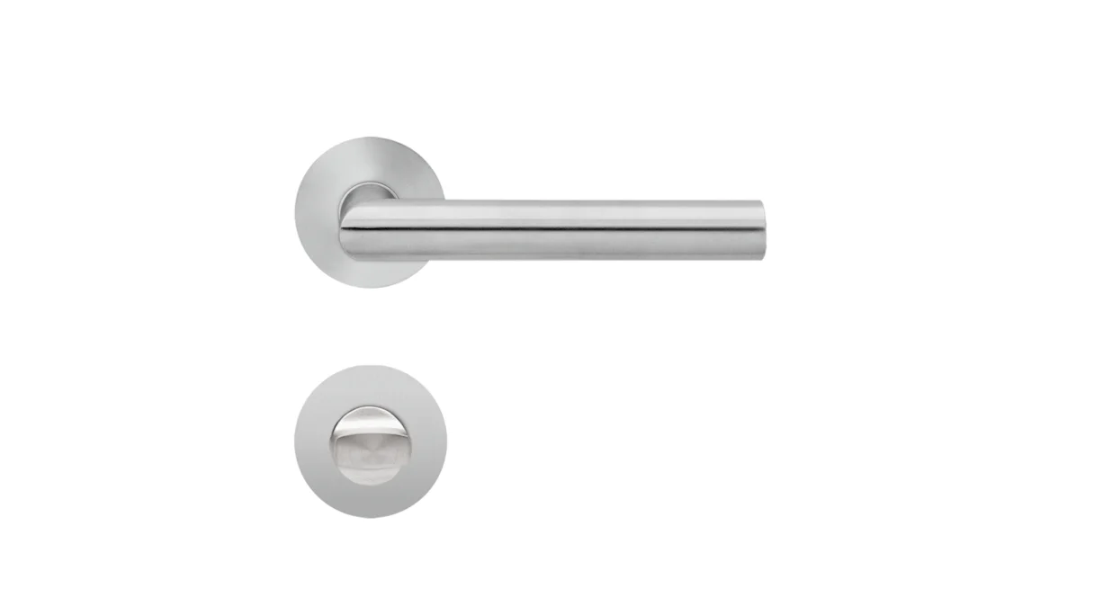 Handle E900 stainless steel matt - bathroom with magnetic rose