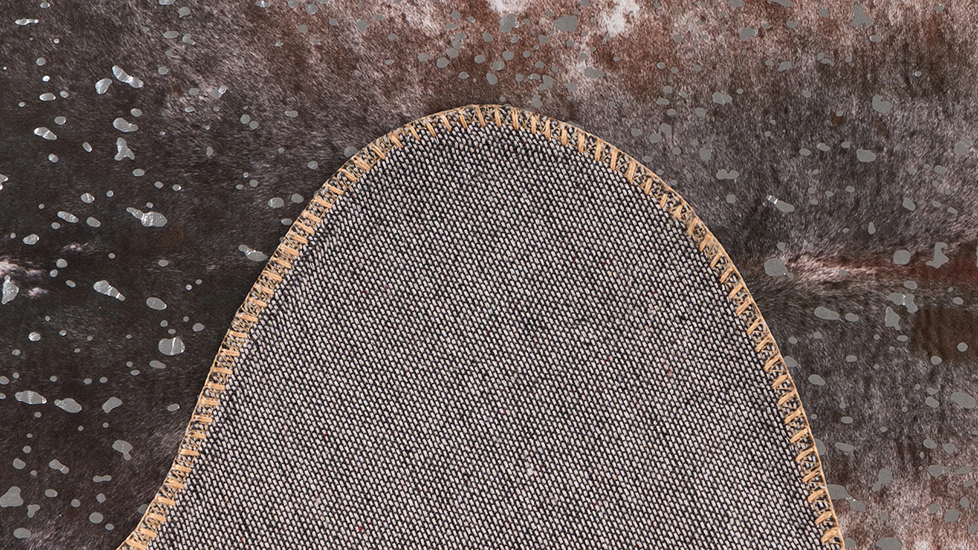 tapis planeo - Western 525 argent / noir 160 x 220 cm