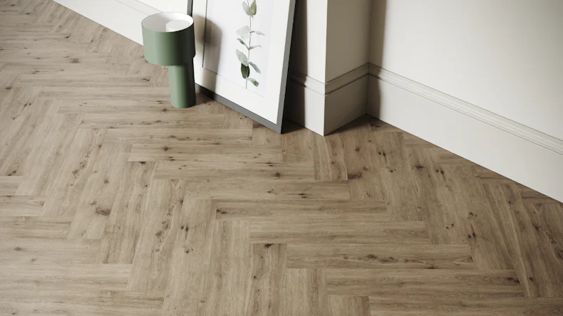 planeo Rigid Klick Vinyl - SolutionX 2in1 Eiche Natur HB | Trittschalldämmung integr. (ECF-0007)