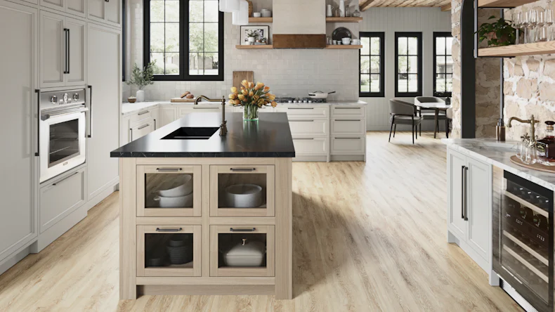 planeo Rigid Klick Vinyl - SolutionX 2in1 Eiche Hell | Trittschalldämmung integr. (ECF-0057)