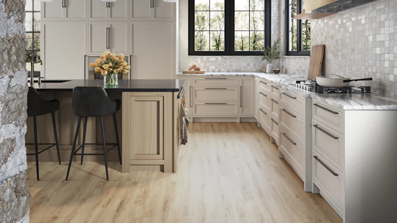 planeo Rigid Klick Vinyl - SolutionX 2in1 Eiche Hell | Trittschalldämmung integr. (ECF-0057)