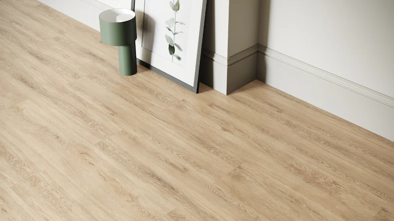 planeo Rigid Klick Vinyl - SolutionX 2in1 Eiche Hell | Trittschalldämmung integr. (ECF-0057)