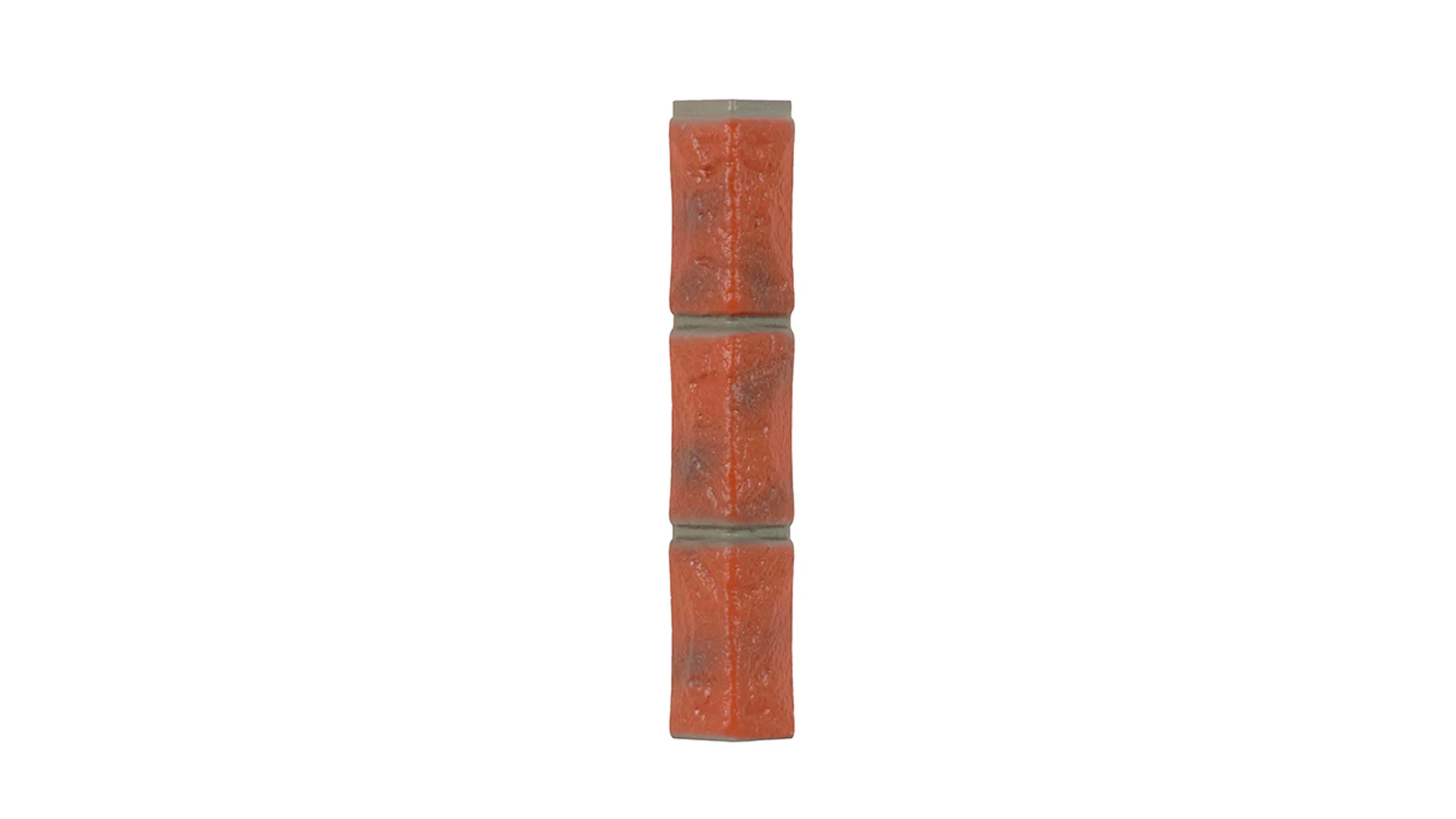 Angle d'apparence en pierre de carrière de Zierer pour BS1 - 54 x 54 x 345 mm rouge-flamé en GRP