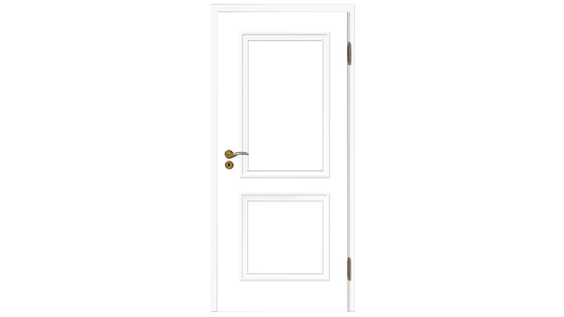 planeo Porta interna laccata Laccato 3.0 - Eddo Premium 9010 Laccato bianco 1985 x 860 mm DIN R - Cerniera tonda VSP 3-t