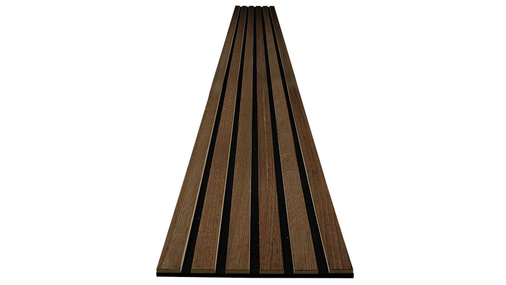 planeo acoustic panels Comfort - dark oak 250 x 30 cm | 3mm felt backing