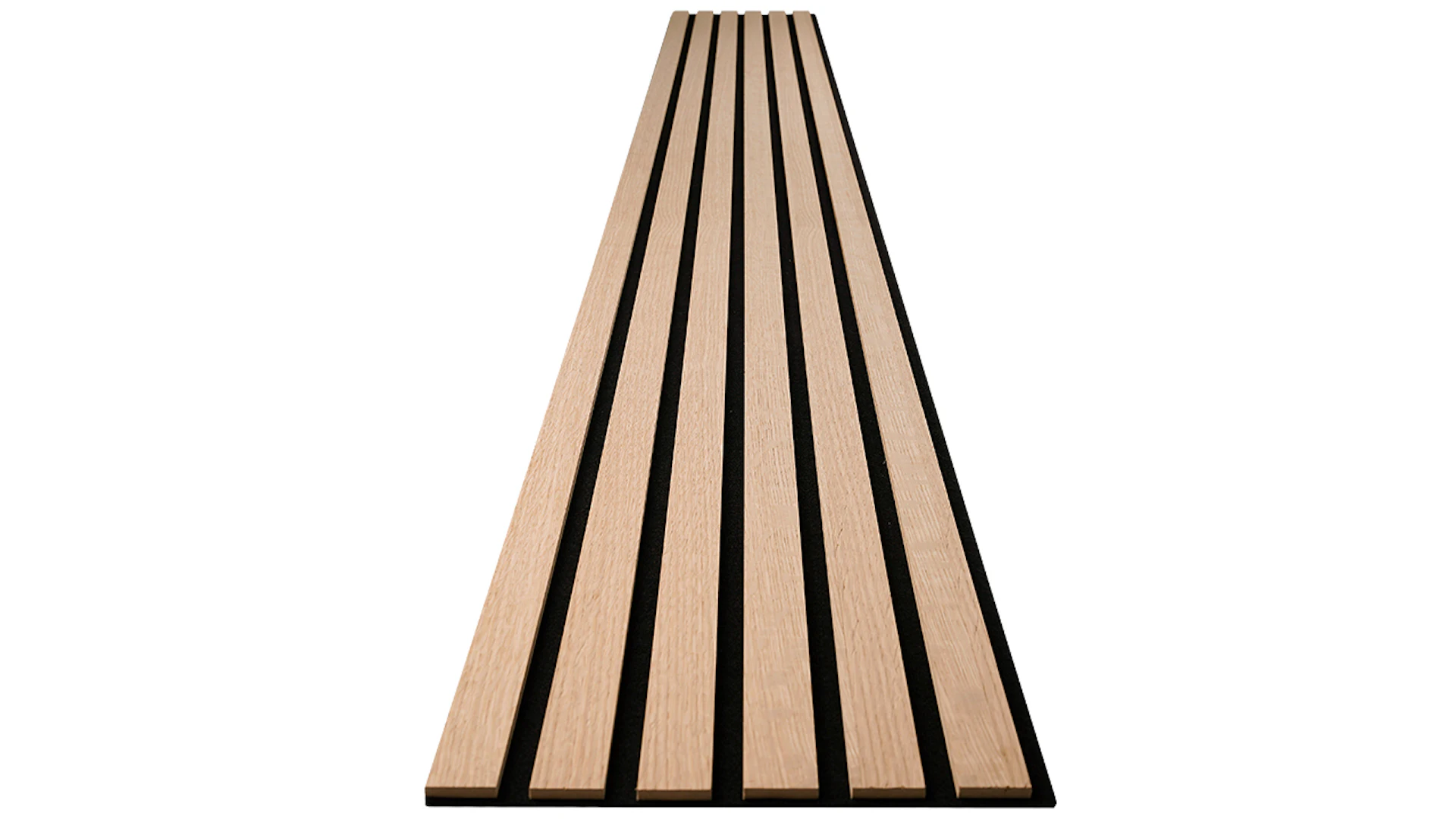 planeo acoustic panels Comfort - oak light brown 250 x 30 cm | 3mm felt backing