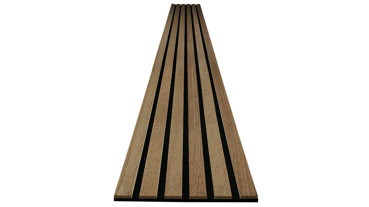 planeo acoustic panels Comfort - rustic oak 250 x 30 cm | 3mm felt backing