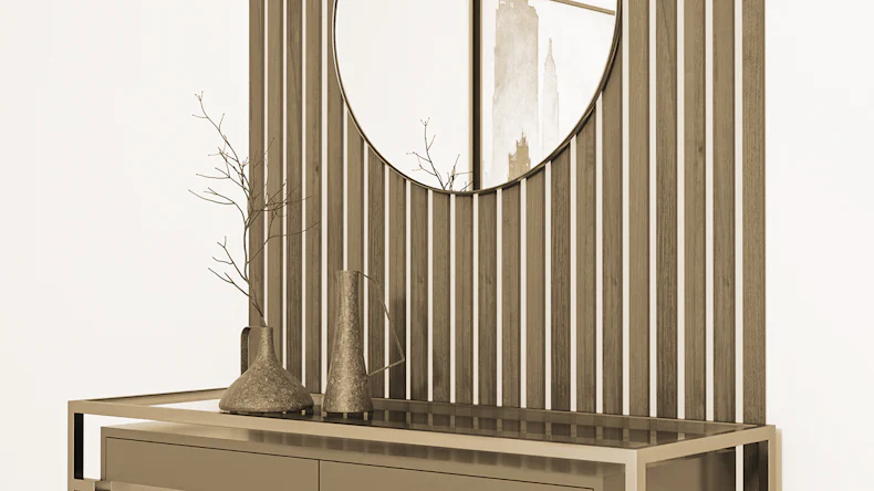 Skaben Panneaux acoustiques SilentWall Easy-Sticks - Chêne Rustique - 250 x 3,45 cm