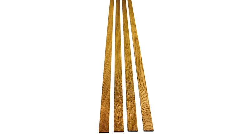 planeo Akustikpaneele WoodWall Easy-Sticks - Eiche Rustikal - 250 x 3,45 cm
