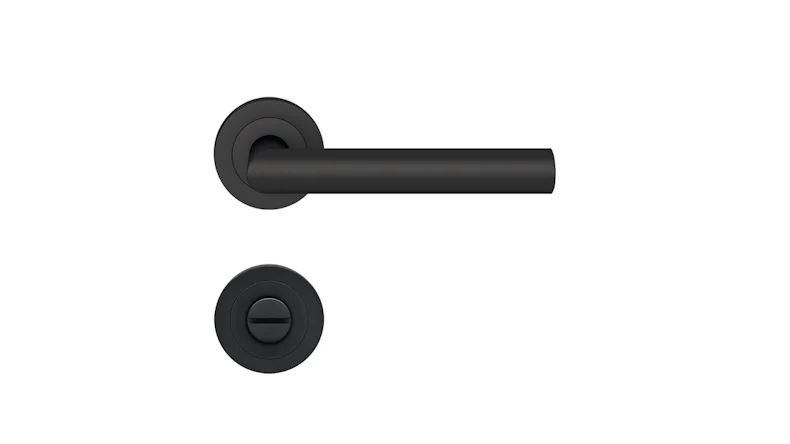 Drücker Rhodos ER28 Kosmos schwarz - Bad 3-teilige Rosetten