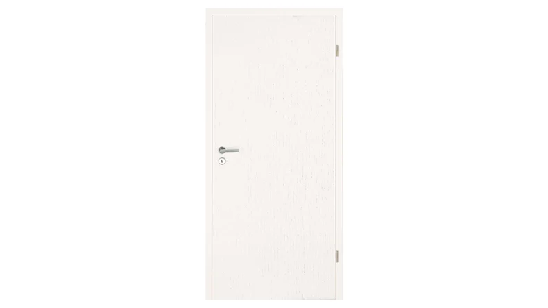planeo Porte intérieure CPL CPL 1.0 - Malte frêne blanc 1985 x 985 mm DIN R - ronde RSP Paumelle 2-t