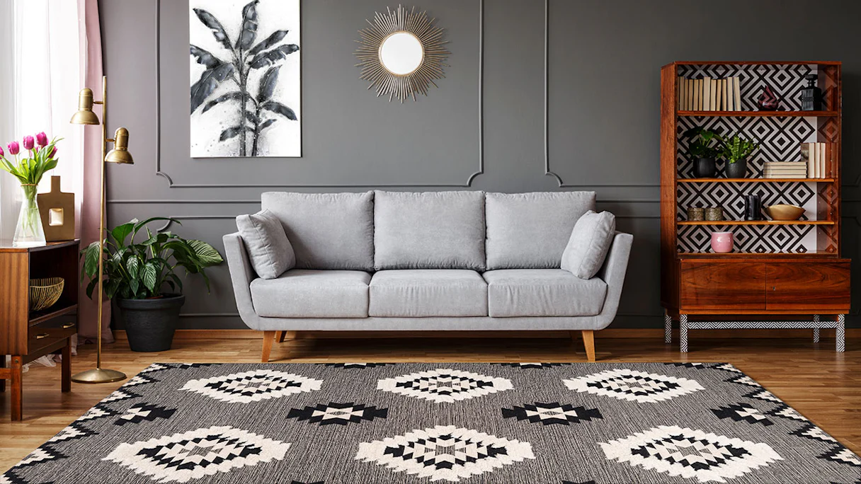 planeo carpet - Ethnie 400 Grey 80 x 150 cm