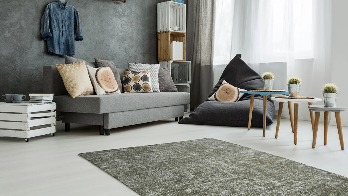 planeo carpet - Etna 110 olive green 120 x 170 cm