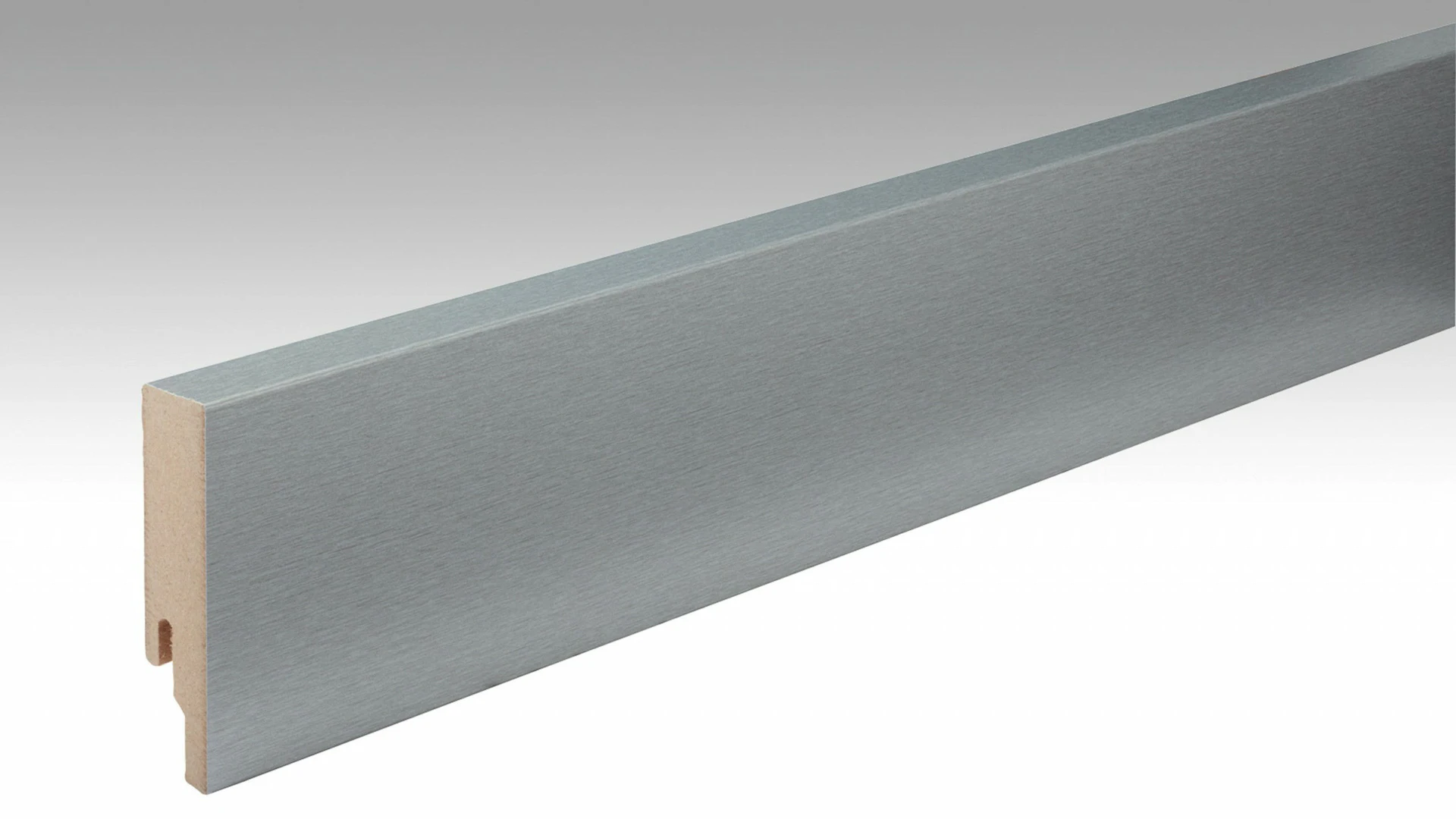 Wineo Fußleiste Edelstahl Classic skirting stainless steel 80 18 x 80 x 2380 mm (F02CS80)