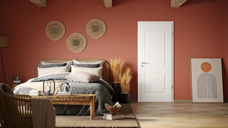 porta interna planeo laccata 1.0 - Geraldo 9010 laccato bianco BASIC 1985 x 610 mm DIN R - cerniera tonda VSP 2-t
