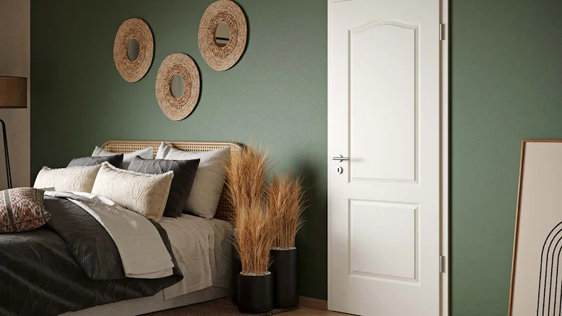 porta interna planeo laccata 2.0 - Gero 9010 laccata bianca 1985 x 610 mm DIN L - cerniera tonda VSP 2-t