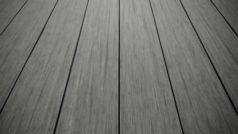 planeo AntikWood WPC Terrassendiele Massiv - Steingrau 4.8m antik gealtert