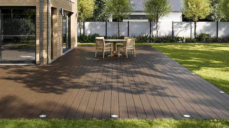 planeo AntikWood WPC-Terrasse Komplett-Set Massivdiele 3m (5.29m²) - Braun antik gealtert