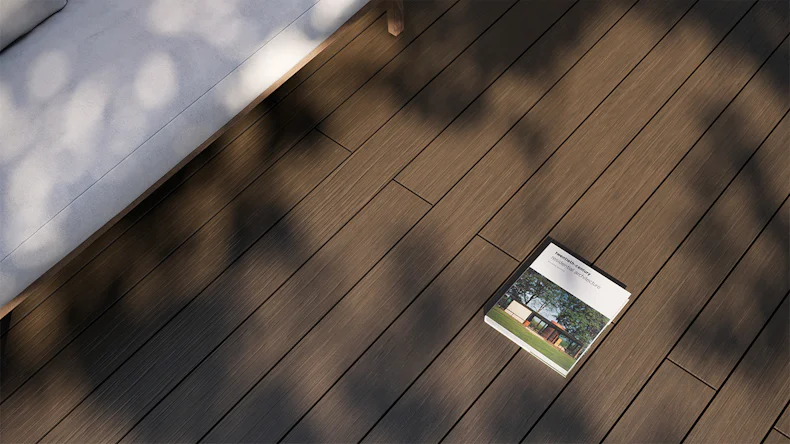 planeo AntikWood WPC-Terrasse Komplett-Set Massivdiele 4.8m (25.4m²) - Braun antik gealtert