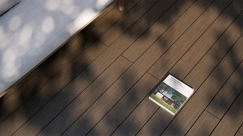 planeo AntikWood WPC-Terrasse Komplett-Set Massivdiele 4.8m (45.16m²) - Braun antik gealtert