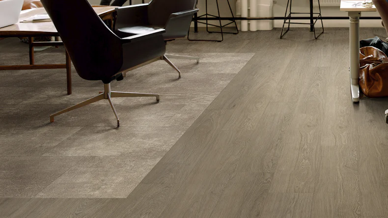Gerflor adhesive vinyl - Creation 30 Lounge Oak Chestnut | Synchronised embossing