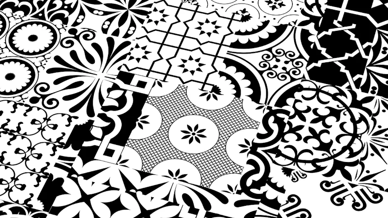 planeo Stratifié - QUADRAIC Black & White Supermatt