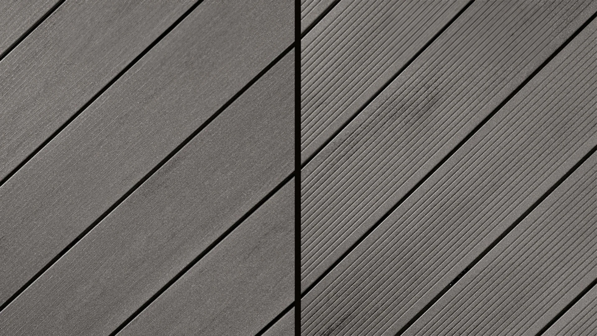 planeo WPC decking boards - Ambiento grigio grafite leggermente spazzolato/finemente scanalato