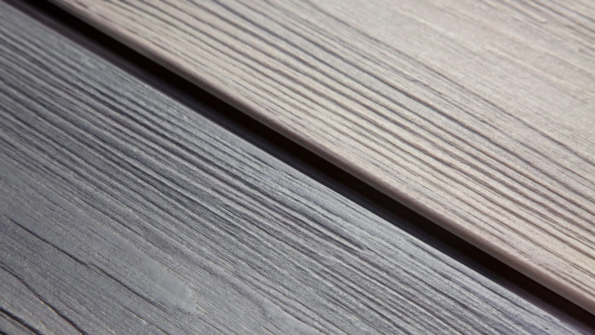 Complete set planeo CoEx-Line BPC solid plank wood structure walnut/black-brown incl. aluminium-UK