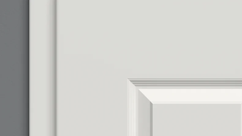 planeo Porta interna laccata Laccato 2.0 - Gaston 9016 Laccato bianco 1985 x 985 mm DIN L - Cerniera tonda VSP 2-t