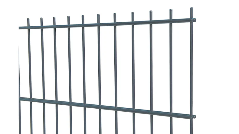 Doppelstabmattenzaun leicht 6/5/6 RAL 7016 Anthrazit - 630 x 2510 mm