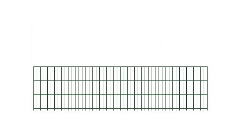 Doppelstabmattenzaun schwer 8/6/8 RAL 6005 Moosgrün - 630 x 2510 mm