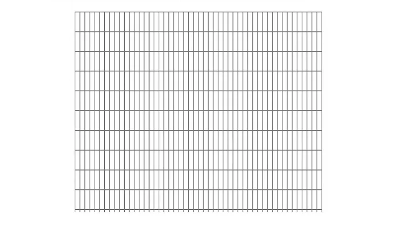Recinzione a doppia rete pesante 8/6/8 zincata a caldo Altezza - 2030 x 2510 mm