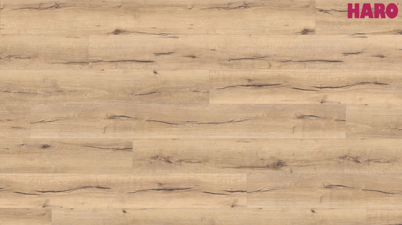 Haro Laminat Tritty 100 Gran Via 4V Silent Pro Eiche italica creme authentic Landhausdiele (531293)