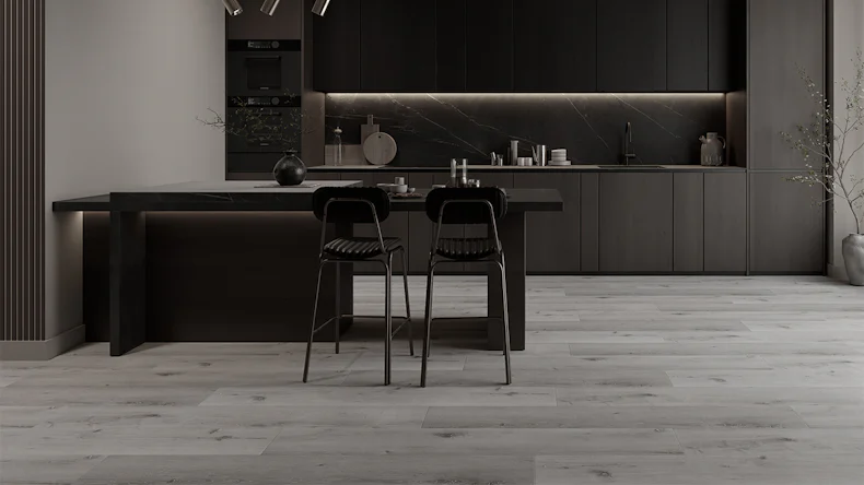 planeo Vinyle à clipser WPC - PUREtec MAX 50 EIR Grey Oak | Isolation phonique intégrée (RP-A50-4)