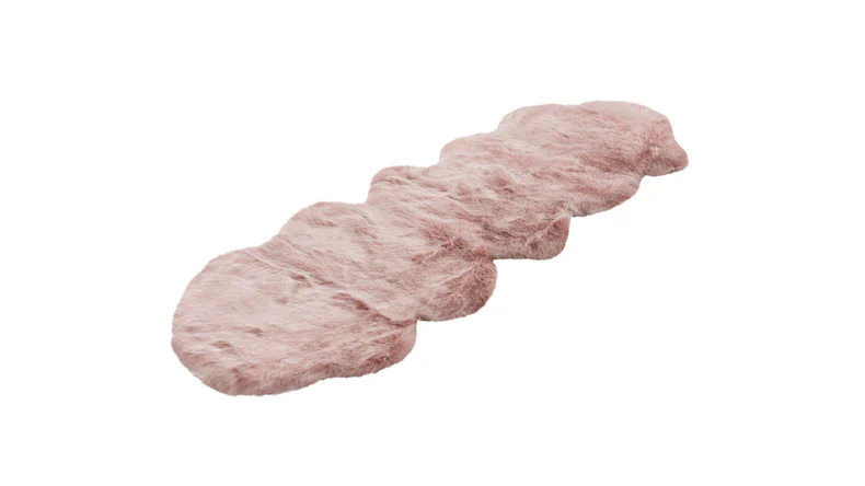 tapis planeo - Tendre 125 rose poudre 60 x 180 cm