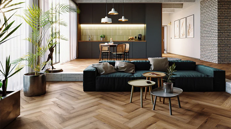 planeo Klick Vinyl - Objekt Herringbone Eiche Town (EFH-147)